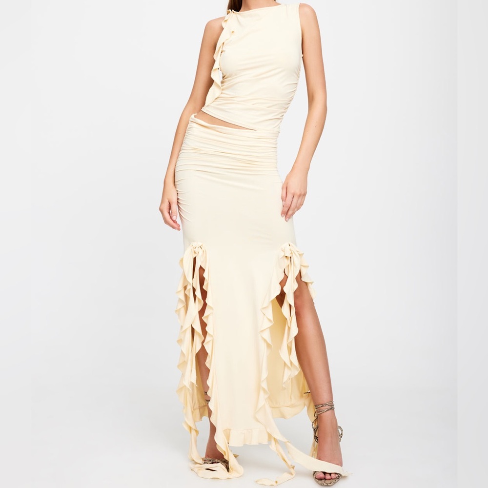 Lioness Cream Maxi Dress